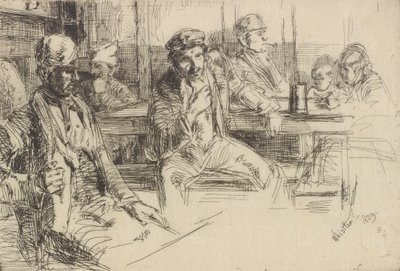 Longshore men, 1859. av James Abbott McNeill Whistler