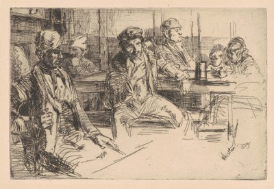 Longshoreman, 1859 (etsing og tørrpunkt på lagt papir) av James Abbott McNeill Whistler