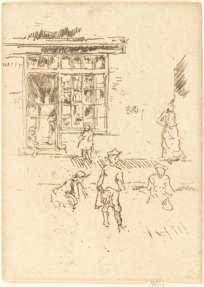 klinkekuler, ca. 1887. av James Abbott McNeill Whistler
