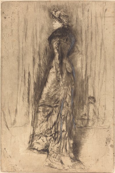 Maud, stående, ca. 1873. av James Abbott McNeill Whistler