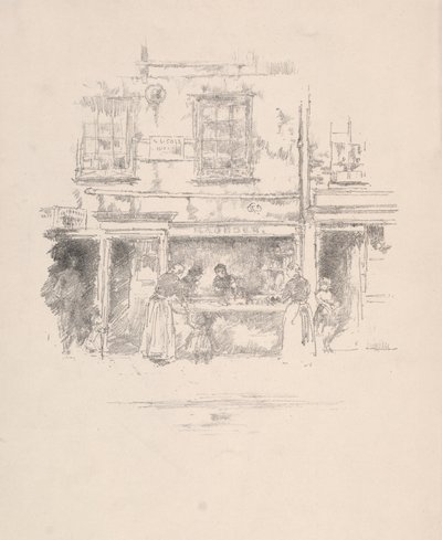Maunders Fish Shop, Chelsea, 1890. av James Abbott McNeill Whistler