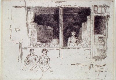 Melonbutikk, Houndsditch av James Abbott McNeill Whistler