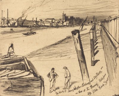 Millbank, 1861. av James Abbott McNeill Whistler