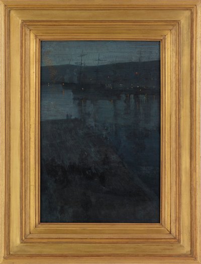 Nocturne in Blue and Gold: Valparaiso, 1866-ca. 1874. av James Abbott McNeill Whistler