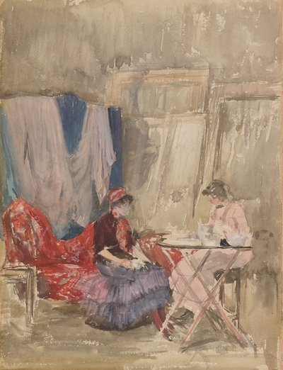 Notat i rosa og lilla - Studioet, 1883-1884. av James Abbott McNeill Whistler