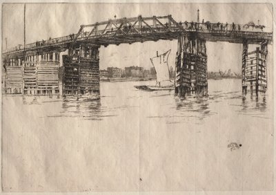 Old Battersea Bridge. av James Abbott McNeill Whistler