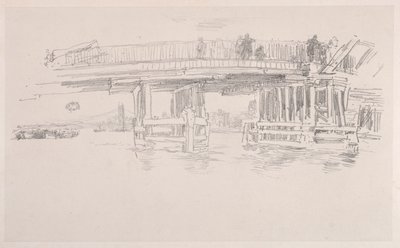 Old Battersea Bridge. av James Abbott McNeill Whistler