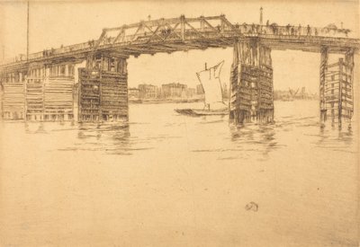 Old Battersea Bridge, 1879. av James Abbott McNeill Whistler