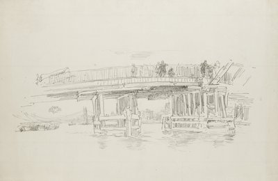 Old Battersea Bridge, 1879, utgitt 1887 av James Abbott McNeill Whistler