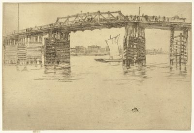 Gamle Battersea-broen av James Abbott McNeill Whistler