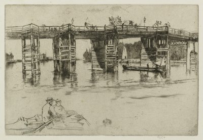 Gamle Putney Bridge av James Abbott McNeill Whistler