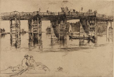 Old Putney Bridge, 1879. av James Abbott McNeill Whistler