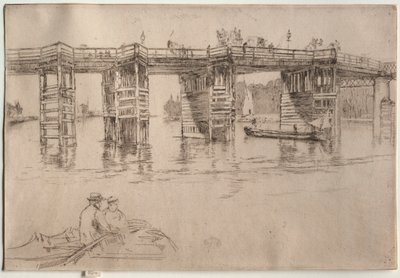 Old Putney Bridge, 1879. av James Abbott McNeill Whistler