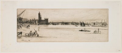 Gamle Westminster Bridge av James Abbott McNeill Whistler