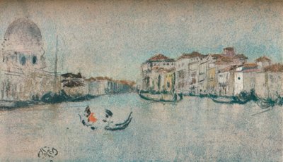 På en venetiansk kanal, c1854-1903, 1903 av James Abbott McNeill Whistler