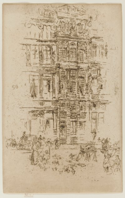Palasser, Brussel, 1887. av James Abbott McNeill Whistler