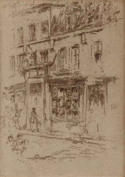 Little Butter Street, Brussel, 1887. av James Abbott McNeill Whistler