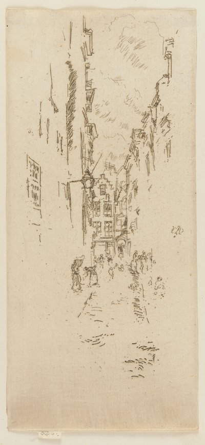 Little Butchers Street, 1887. av James Abbott McNeill Whistler