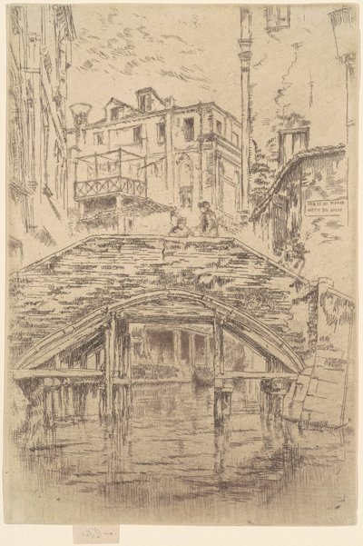 Piovan-broen, 1879-1880. av James Abbott McNeill Whistler
