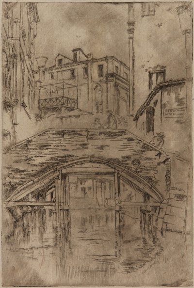 Piovan-broen, 1879-1880. av James Abbott McNeill Whistler