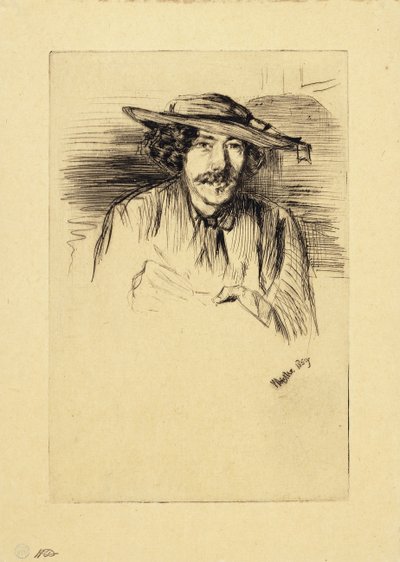 Portrett av Whistler, 1859 av James Abbott McNeill Whistler
