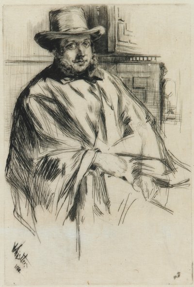 Portrett av en mann, av James Abbott McNeill Whistler