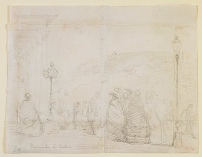 Gå i Baden, 1858. av James Abbott McNeill Whistler