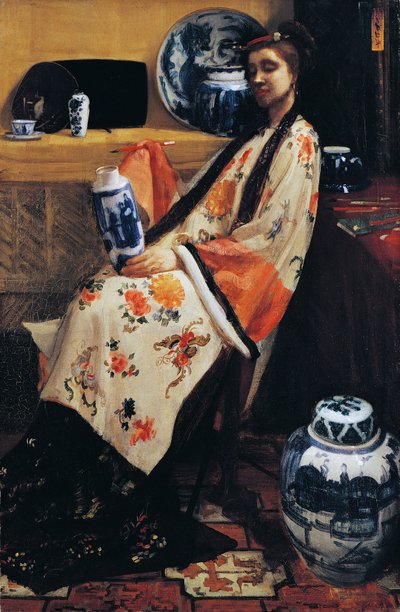 Lilla og Rose: Lange Leizen av Six Marks av James Abbott McNeill Whistler