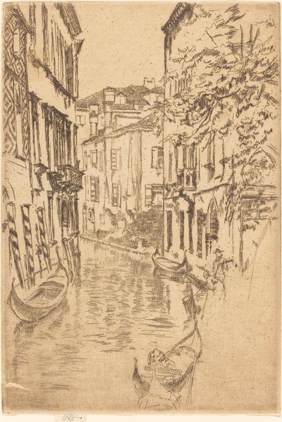 Stille kanalen, 1880. av James Abbott McNeill Whistler