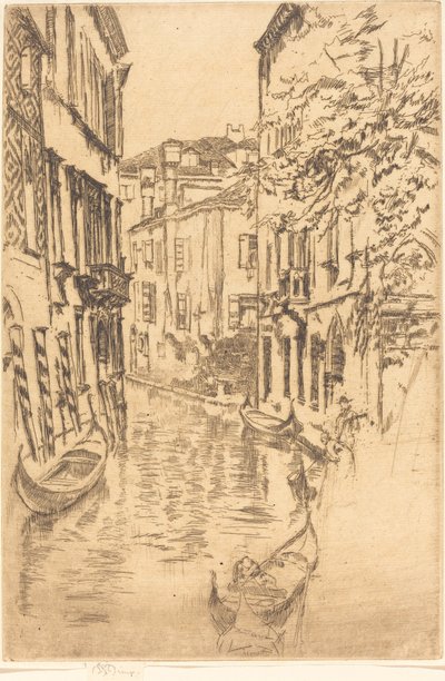 Stille kanal, 1880. av James Abbott McNeill Whistler