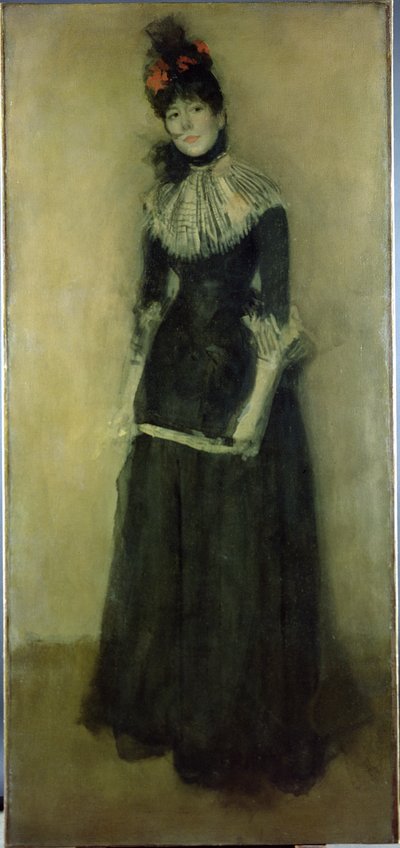 Rosa og sølv: La Jolie Mutine, ca. 1890 av James Abbott McNeill Whistler