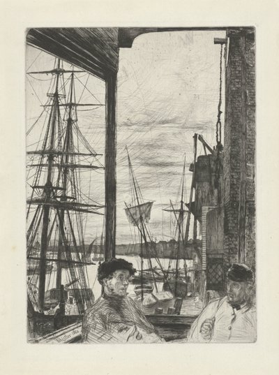 Rotherhithe Seksten etsninger av scener på Themsen og andre emner (serietittel) av James Abbott McNeill Whistler