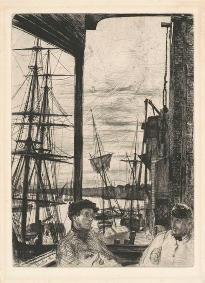 Rotherhithe, 1860. av James Abbott McNeill Whistler