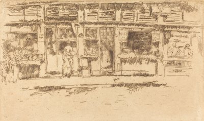 Rue de la Rochefoucault, 1893. av James Abbott McNeill Whistler