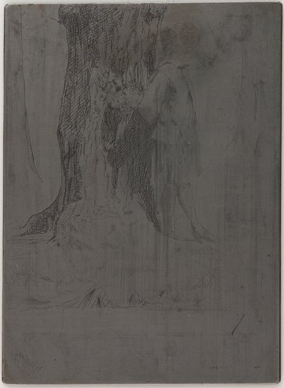 Seymour står under et tre, 1859. av James Abbott McNeill Whistler