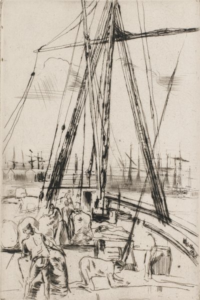 Frakt ved Liverpool, 1867. av James Abbott McNeill Whistler