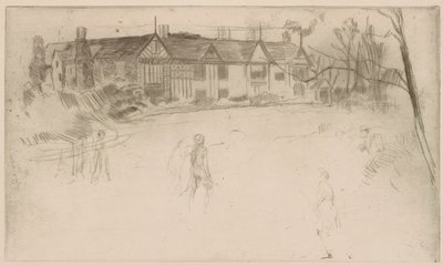 Speke Hall, 1875. av James Abbott McNeill Whistler