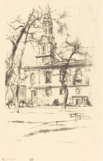 St. Giles-in-the-Fields, 1896. av James Abbott McNeill Whistler