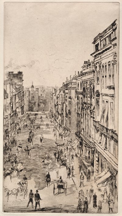 St. James Street. av James Abbott McNeill Whistler