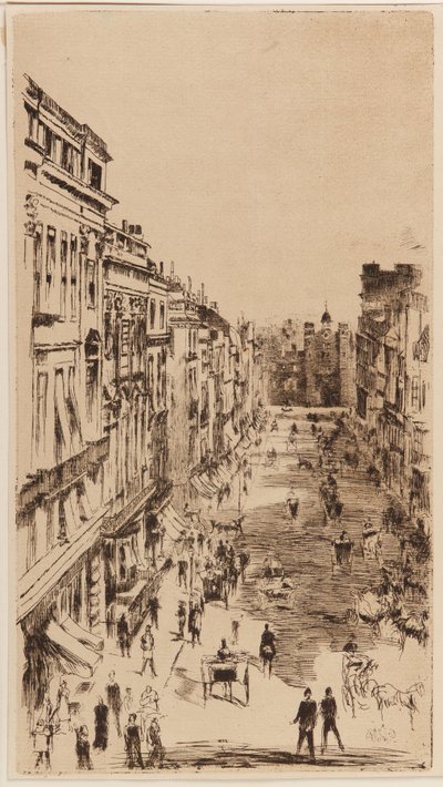 St. James's Street..., London, 1878. av James Abbott McNeill Whistler