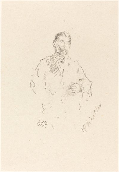 Stéphane Mallarmé, nr. 2, 1892. av James Abbott McNeill Whistler