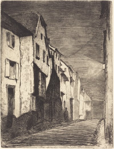 Gate i Saverne, 1858. av James Abbott McNeill Whistler