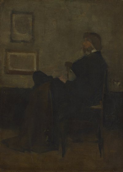 Study for Arrangement in Grey and Black, nr. 2: Portrait of Thomas Carlyle, 187273. av James Abbott McNeill Whistler