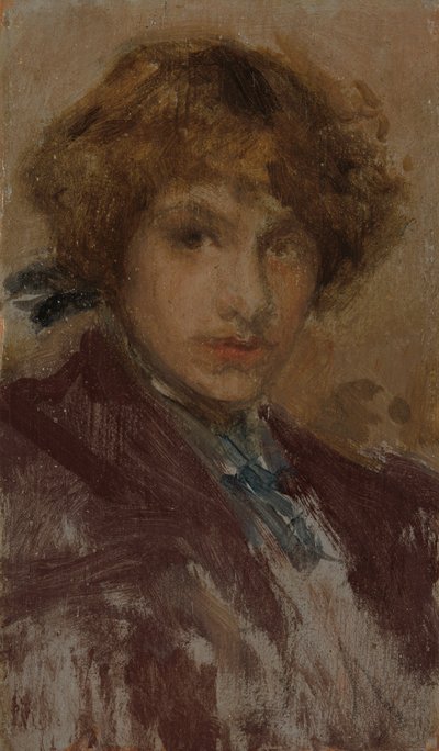 Studie av en jentes hode og skuldre, 189697. av James Abbott McNeill Whistler