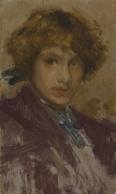 Studie av en ung jentes hode og skuldre av James Abbott McNeill Whistler