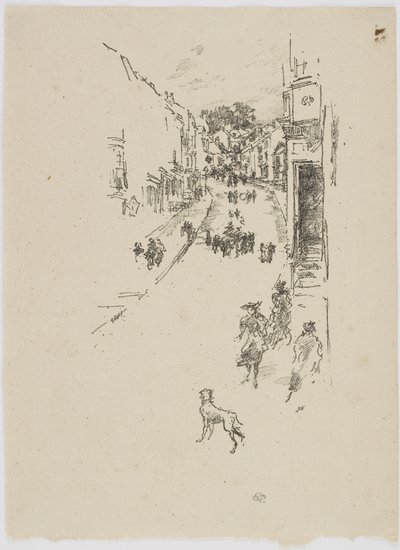 Søndag, Lyme Regis, 1895 (litho på papir) av James Abbott McNeill Whistler