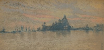 Solnedgang: Venezia, c1880 1903-1904 av James Abbott McNeill Whistler