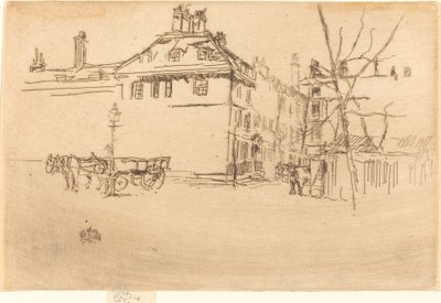 tempel, ca. 18801881. av James Abbott McNeill Whistler