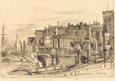 Thames Police, 1859. av James Abbott McNeill Whistler