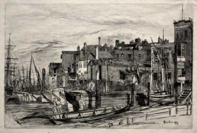Thames Police, 1859. av James Abbott McNeill Whistler
